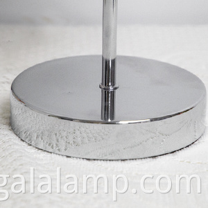 Luminária de mesa de cristal de controle de toque elegante com portas de carregamento USB